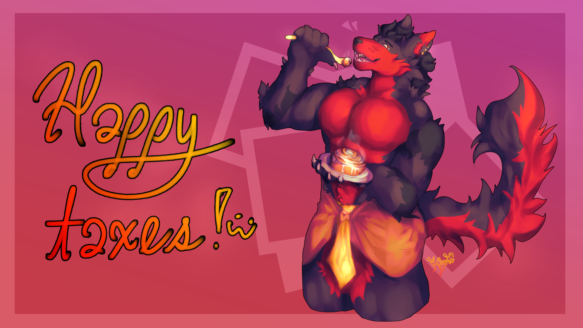 Wolfedy Birthday Art
